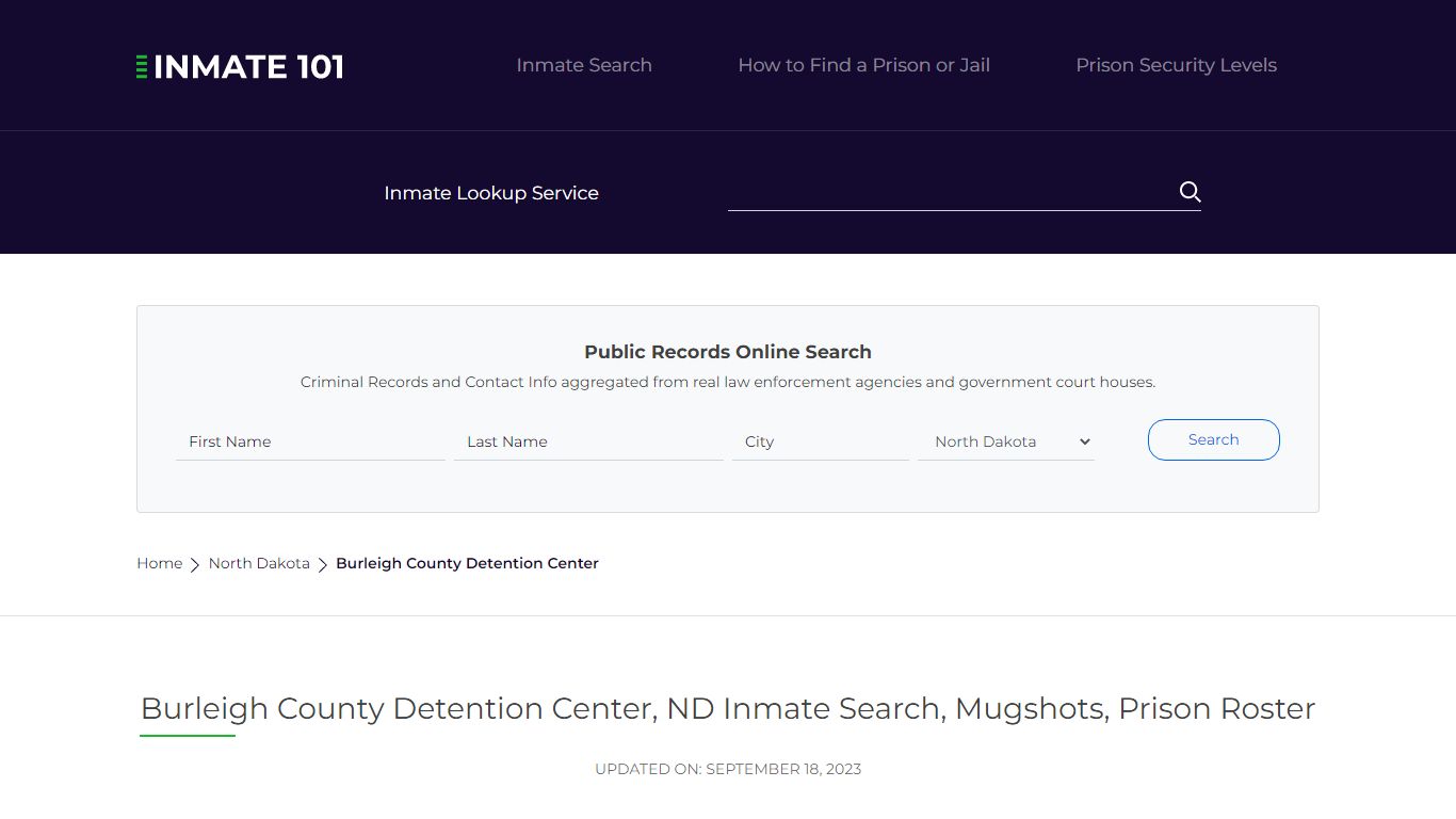 Burleigh County Detention Center, ND Inmate Search, Mugshots, Prison Roster